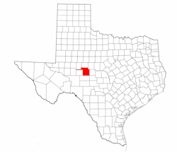 Tom Green County Texas - Location Map